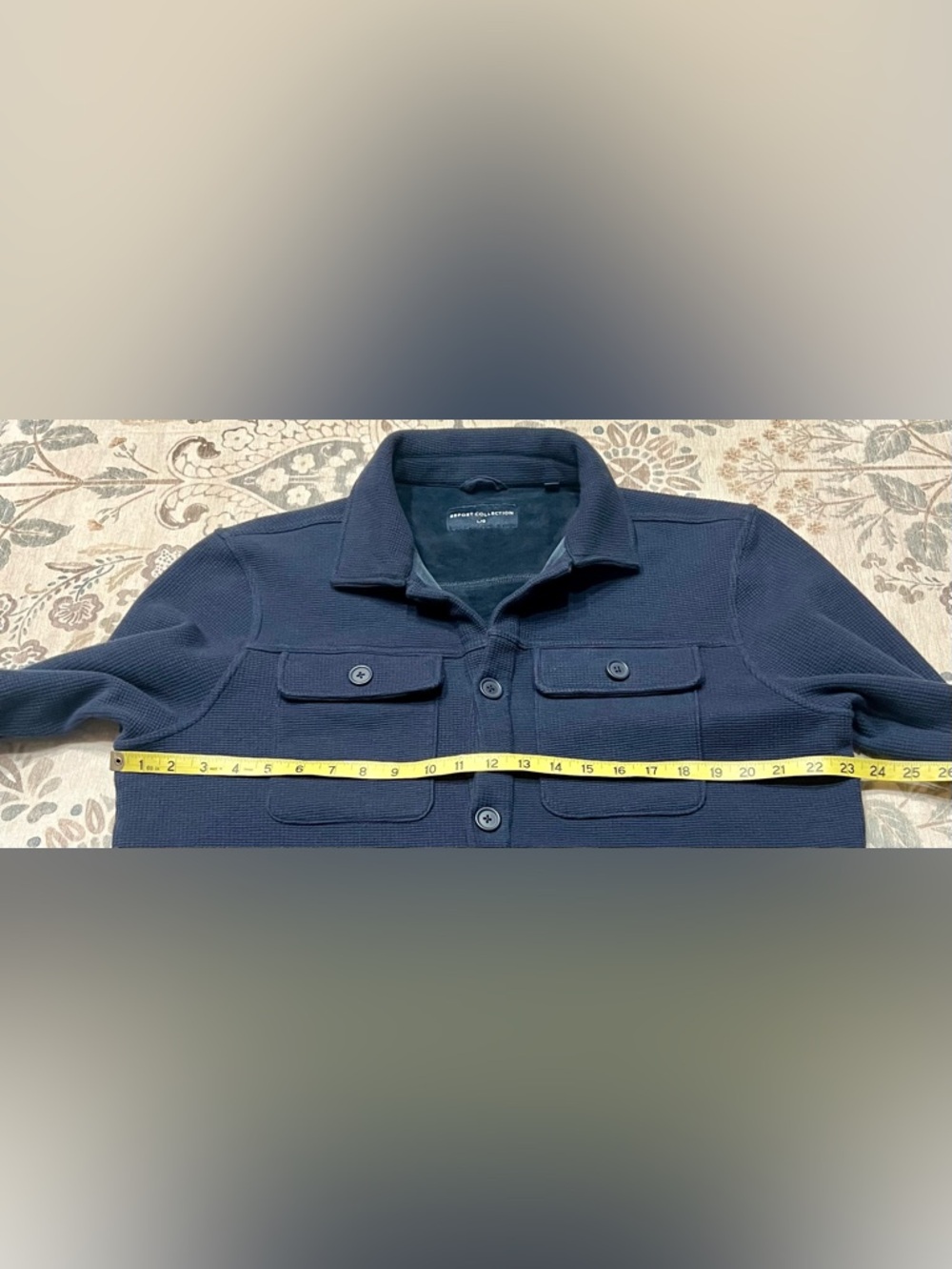 Report Collection Navy Shacket / Jacket Size Large - Picture 5 of 10